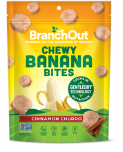 Load image into Gallery viewer, Chewy Banana Bites, Cinnamon Churro - 12 bags