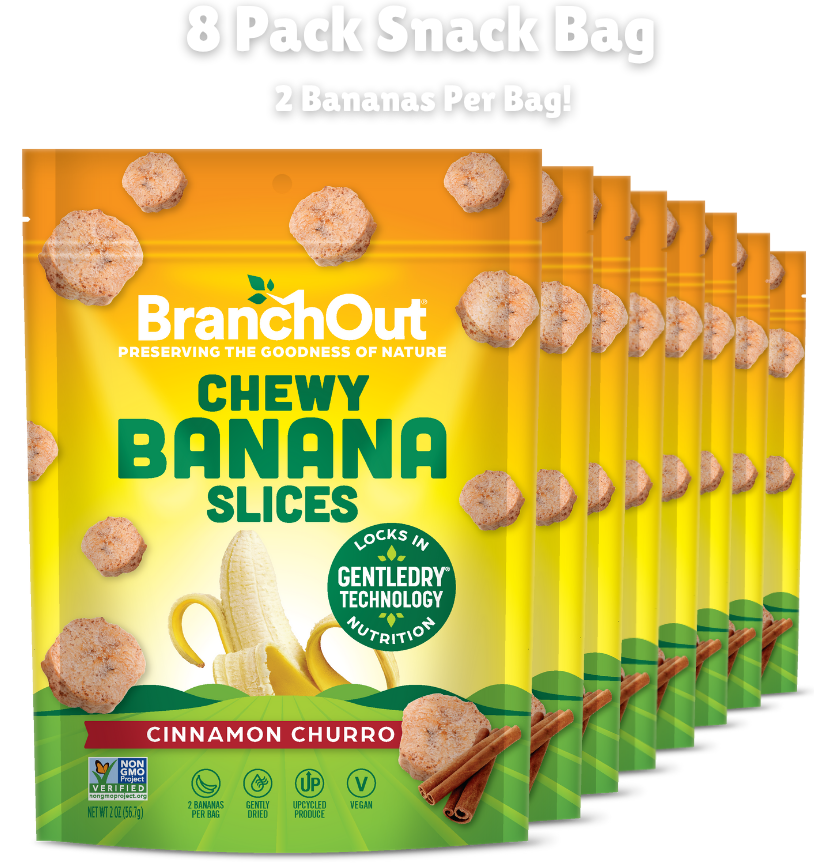 Chewy Banana Slices, Cinnamon Churro
