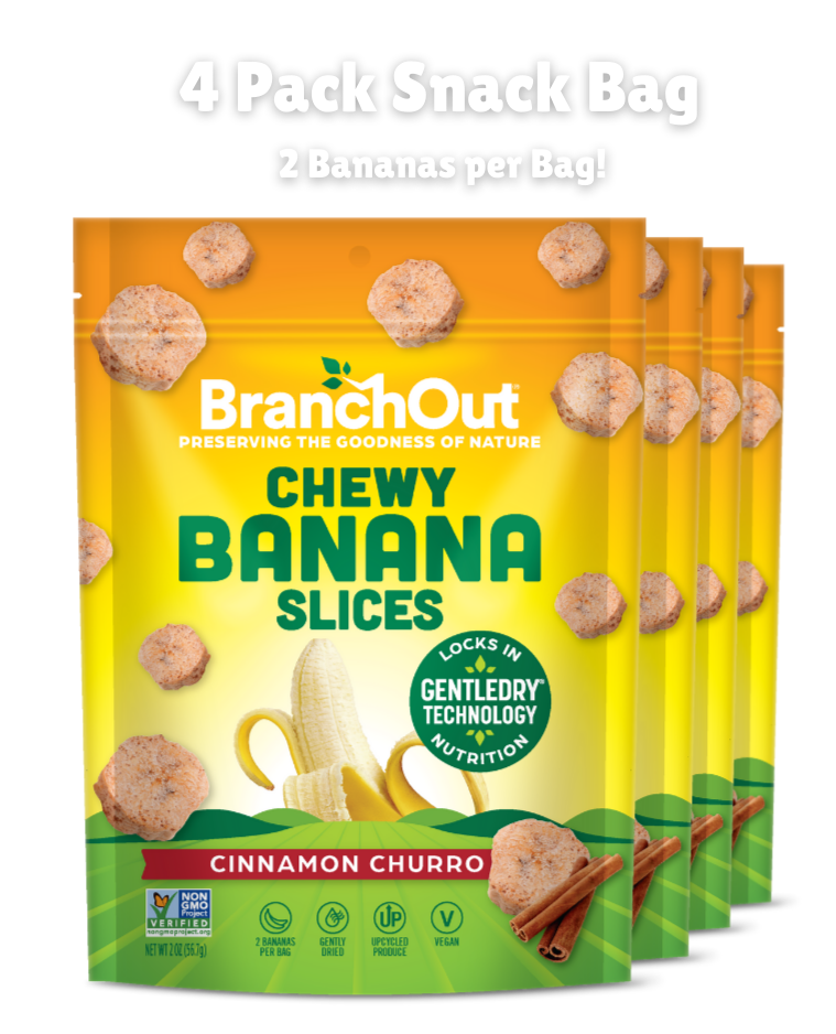 Chewy Banana Slices, Cinnamon Churro