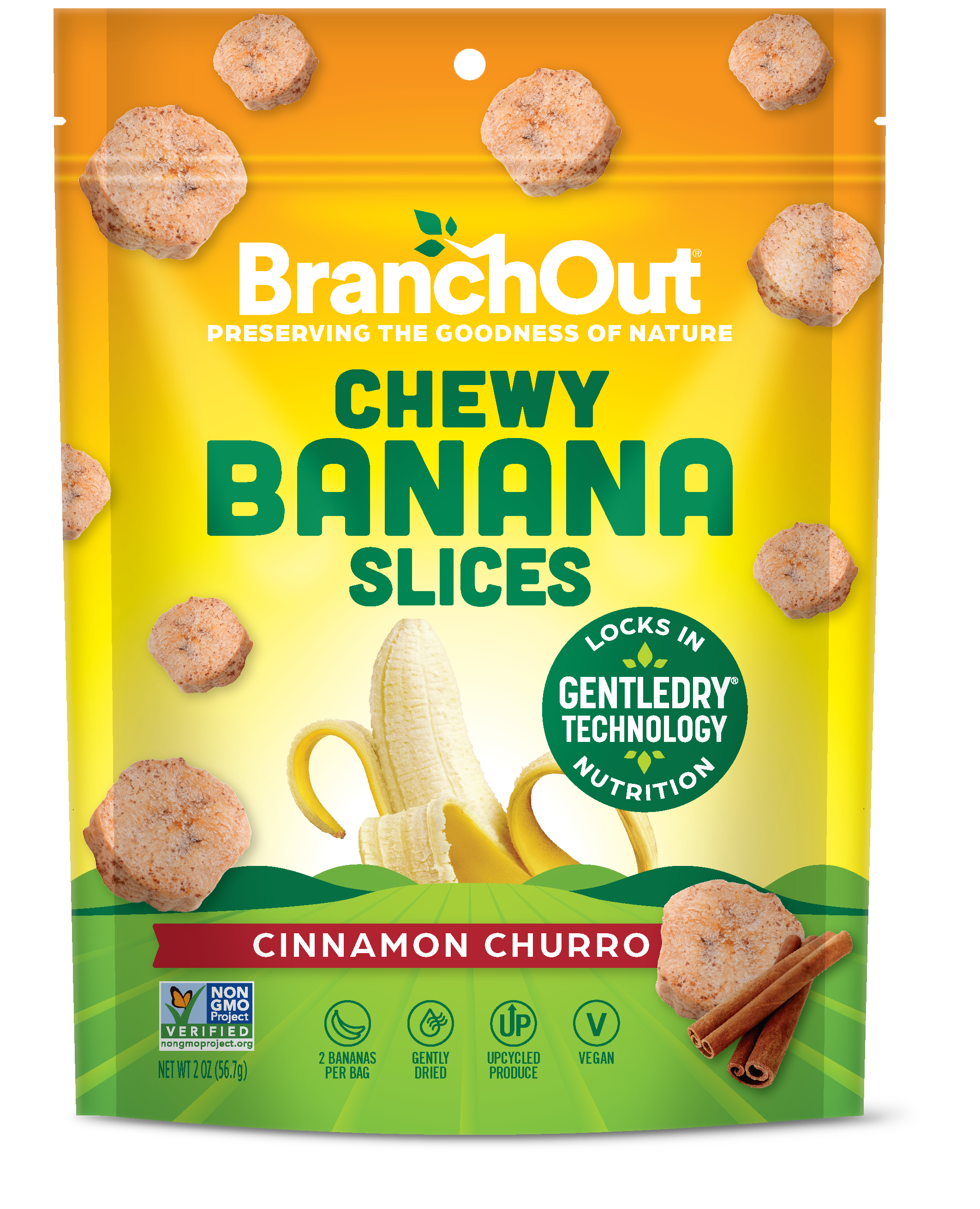 Chewy Banana Slices, Cinnamon Churro
