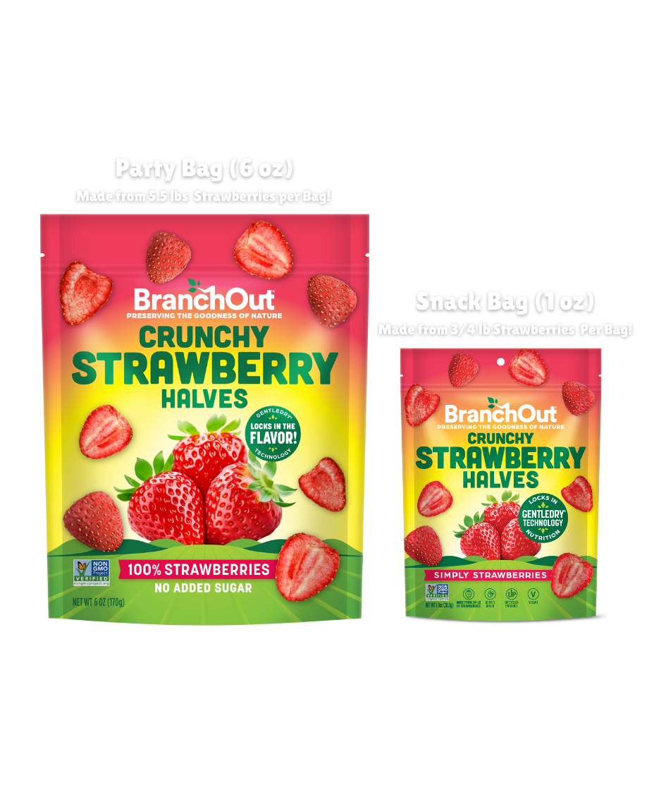 Crunchy Strawberry Halves