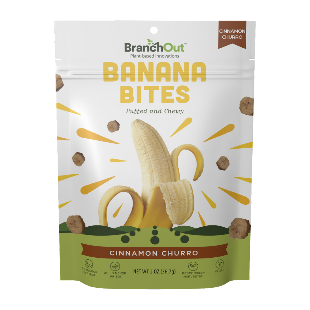 Chewy Banana Bites, Cinnamon Churro - 12 bags