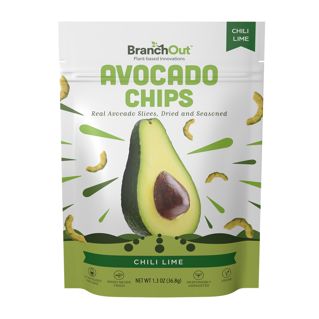 Avocado Chips, Chili Lime - 12 bags