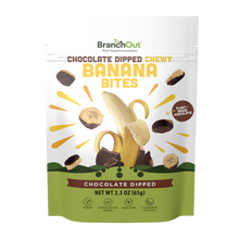 Load image into Gallery viewer, Chewy Banana Bites, Chocolate Dipped - 8 bags
