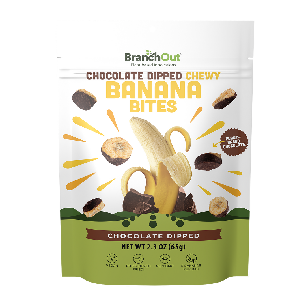 Chewy Banana Bites, Chocolate Dipped - 8 bags